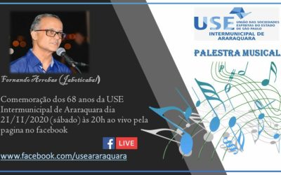 ASSISTA A PALESTRA DE ANIVERSARIO 68 ANOS DA USE ARARAQUARA – FERNANDO ARROBAS