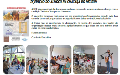 IX EDIÇÃO DO ALMOÇO NA CHACARA DO NELSON