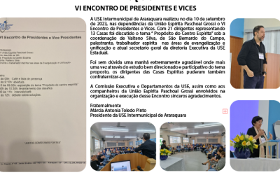 VI Encontro de Presidentes e Vices das Casas Espíritas- 2023