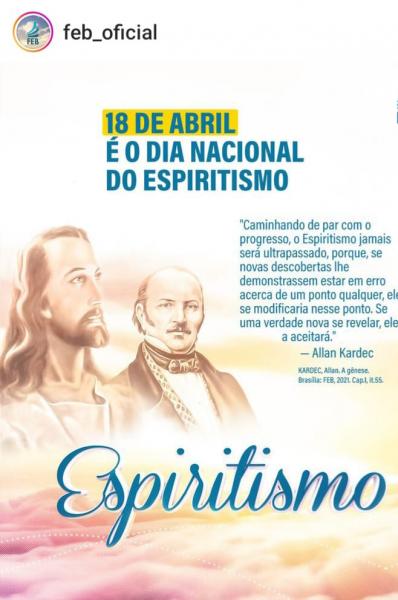 18 de Abril – Dia Nacional do Espiritismo